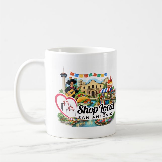 Shop Local San Antonio Mug Kaffeetasse (Links)