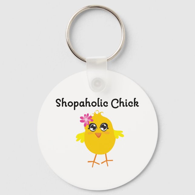 Shopaholic Chick Schlüsselanhänger (Vorderseite)
