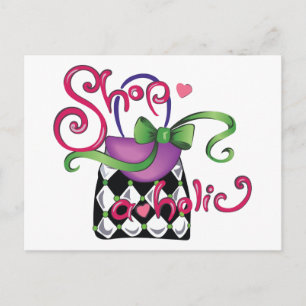 Shopaholic Postkarte