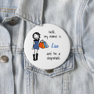 Shopaholic Sisterhood-Abzeichen Button