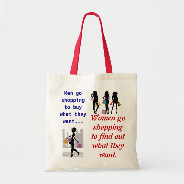 Shopaholic Tasche für sie (Vorne)