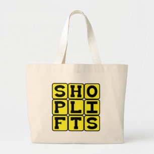 Shoplifte, nie wieder einsam im Geschäft sein Jumbo Stoffbeutel