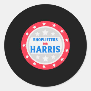 Shoplifters für Harris Funny Donald Trump Runder Aufkleber