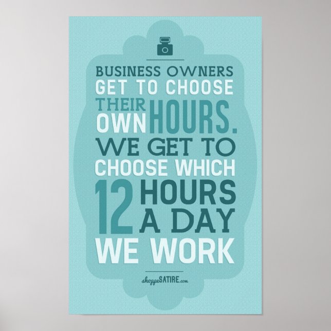 Shoppe Satire - Spaß für Fotografen Poster (Vorne)