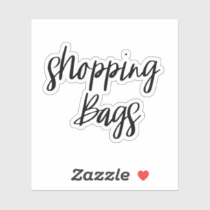 Shopping Bags Speichersticker Aufkleber