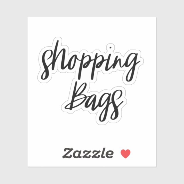 Shopping Bags Speichersticker Aufkleber (Blatt)