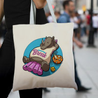 Shopping Break Funny Relaxed Rhino Pool Cartoon