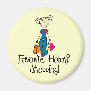 Shopping Favorite Hobby Magnet