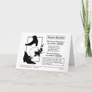 Shopping für den Saisonende mit Flugschuhen Feiertagskarte