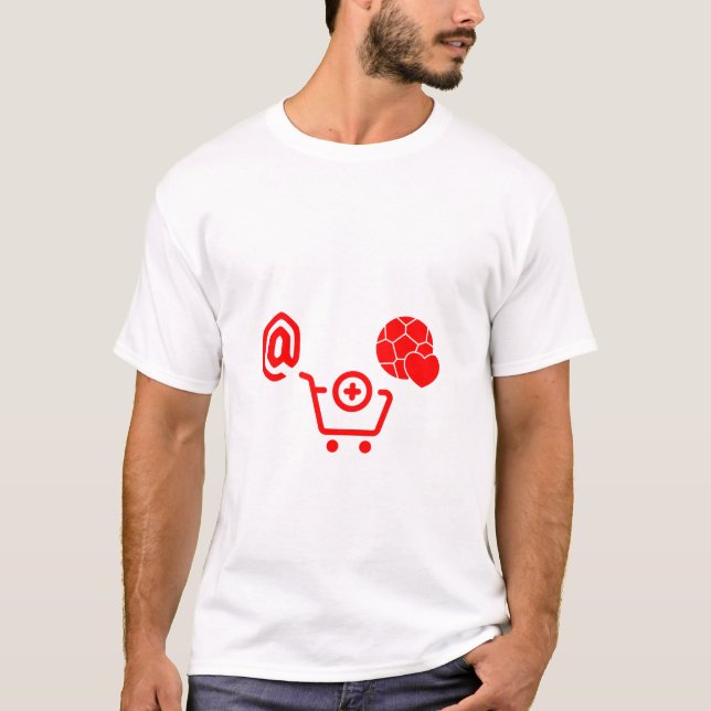 @ Shopping Heart Goal T-Shirt (Vorderseite)