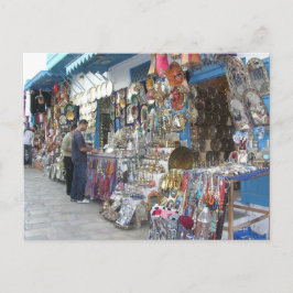 Shopping in Tunesien Postkarte