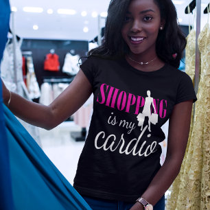 Shopping ist meine Cardio Graphic Print (v2) T-Shirt