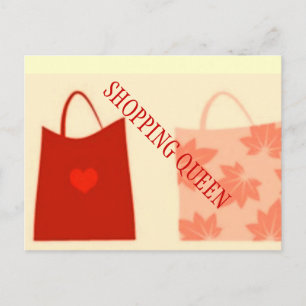 SHOPPING KÖNIGIN KOLLEKTION POSTKARTE