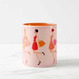 SHOPPING KÖNIGIN KOLLEKTION ZWEIFARBIGE TASSE
