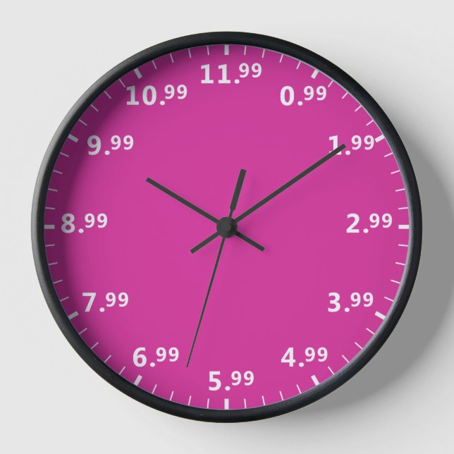 Shopping Lover Clock - Liebe zum Shopper Time Uhr (Vorderseite)