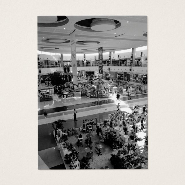 Shopping Mall Interior Quezon City Visitenkarte (Vorderseite)
