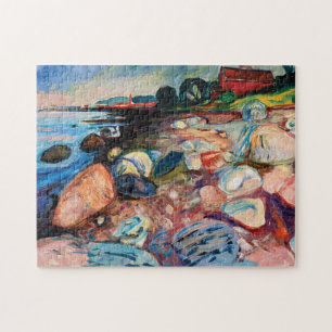 Shopping mit Red House von Edvard Munch Puzzle