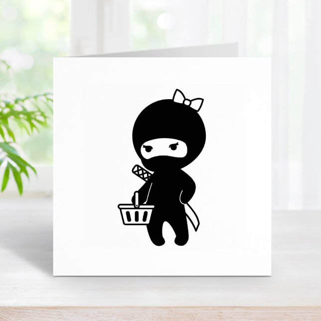 Shopping Ninja Girl Gummistempel (Von Creator hochgeladen)