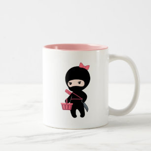 Shopping Ninja Girl Zweifarbige Tasse
