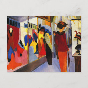 Shopping Postkarte: Mode Shop by Macke Postkarte