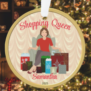 Shopping Queen Acrylic Ornament