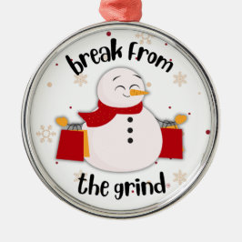 Shopping Snowman BFTG Ornament Aus Metall