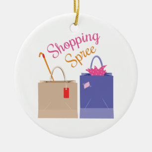 Shopping spree keramikornament