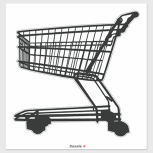 Shopping Trolley Aufkleber