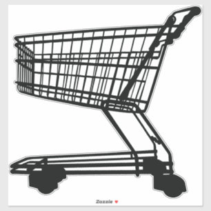 Shopping Trolley Aufkleber