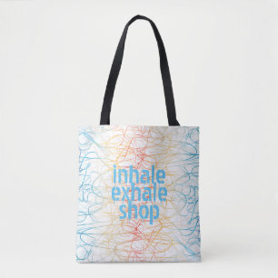 Shopping Zitat Spaß Tote Tasche abstrakte Design