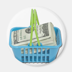 ShoppingBasketFullCash101311 Magnet