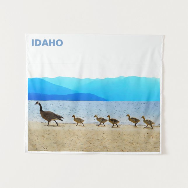 Shore Patrol - Gänse aus Kanada Wandteppich (Vorderseite (Horizontal))