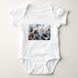 Shore Pier-Wildwood Text Baby Strampler