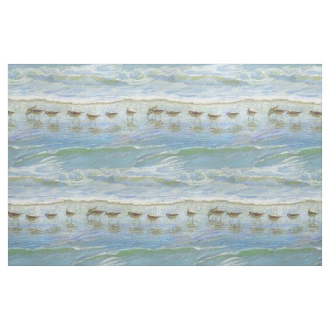 Shorebirds, Ein Tag am Strand Stoff (Fat Quarter (45,7 x 55,9 cm))