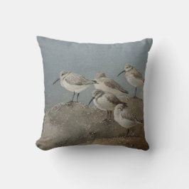 Shorebirds/Sanderlingsatemberaubendes Throw-Kissen Kissen