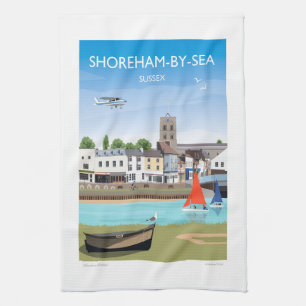 Shoreham by Sea Teetuch Geschirrtuch