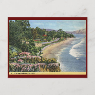 Shoreline Drive, Kalifornien Vintage Postkarte