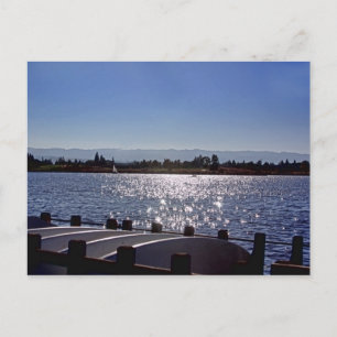 Shoreline Lake vor Sonnenuntergang, Postkarte