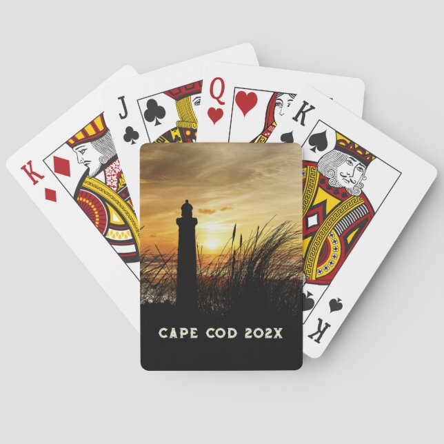 Shoreline Lighthouse im Sunset Souvenir Spielkarten (Rückseite)