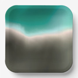 Shoreline-Papierplatte Pappteller