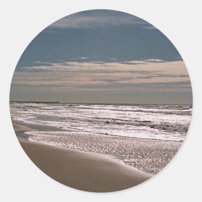 Shoreline Runder Aufkleber (Vorderseite)