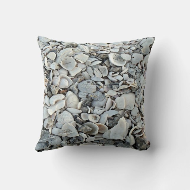 Shoreline Shells Coastal Pillow Kissen (Rückseite)