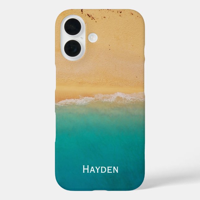 Shoreline von oben Cool personalisiert Case-Mate iPhone Hülle (Rückseite)
