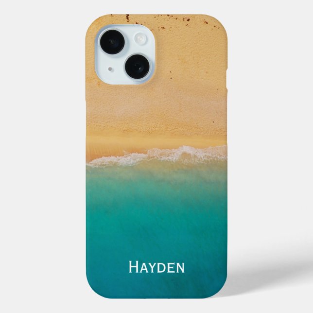 Shoreline von oben Cool personalisiert Case-Mate iPhone Hülle (Rückseite)