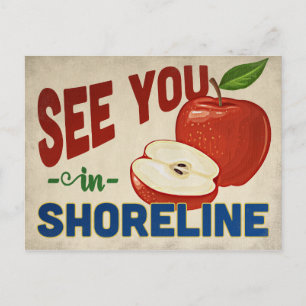 Shoreline Washington Apple - Vintage Travel Postkarte