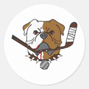 SHORESY Sudbury Bulldogs Runder Aufkleber