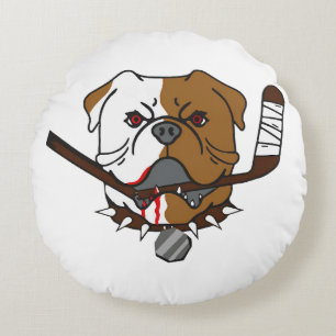 SHORESY Sudbury Bulldogs Rundes Kissen