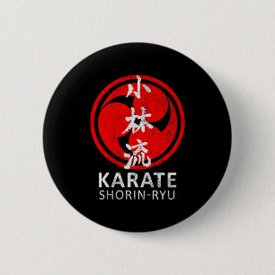 Shorin Ryu Karate Symbol Kanji Japan Kampfsport Button