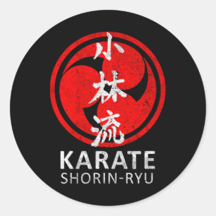 Shorin Ryu Karate Symbol Kanji Japan Martial Arts Runder Aufkleber