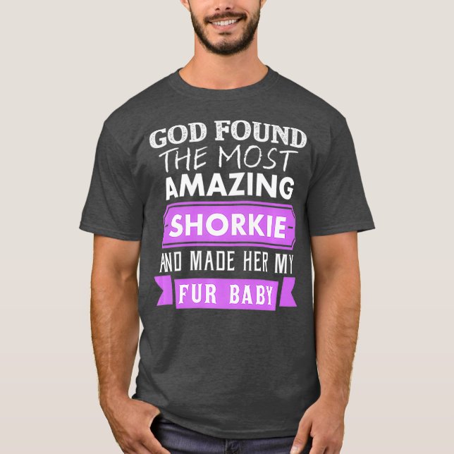 Shorkie Lover Mama Fur Baby Shitzu T-Shirt (Vorderseite)